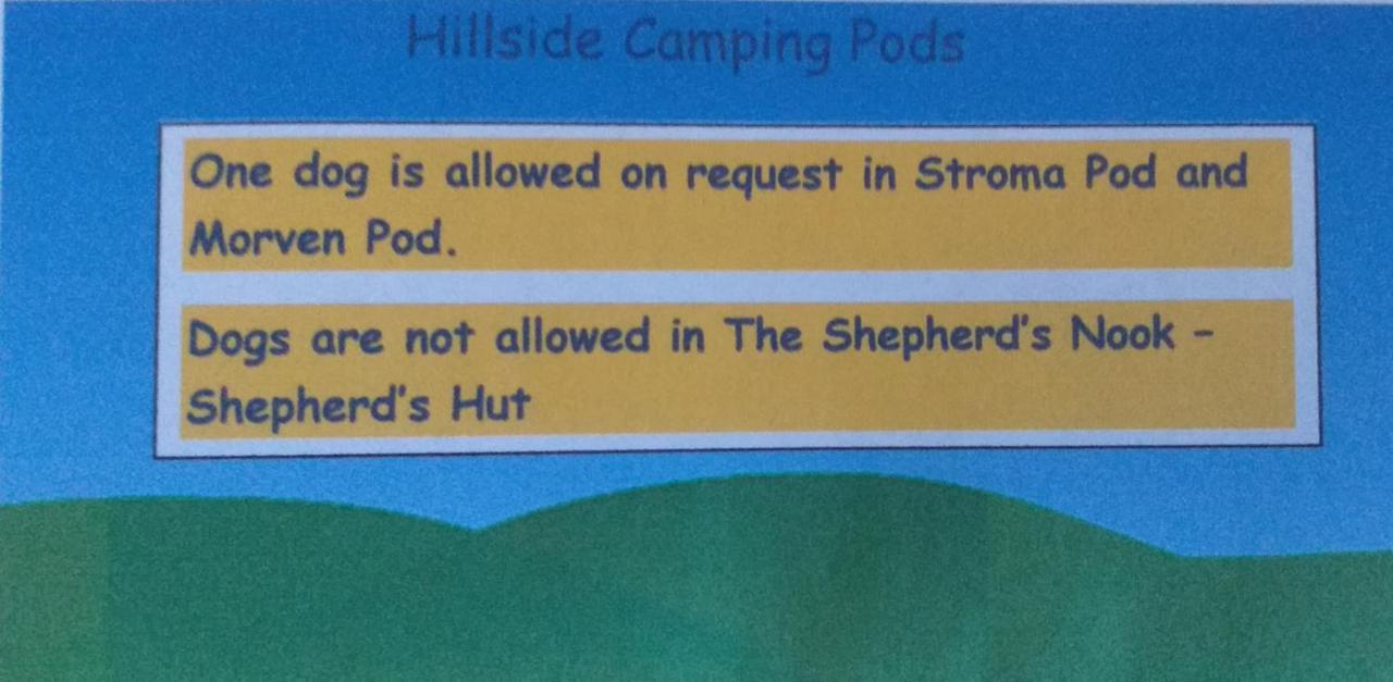 Hillside Camping Pods Wick  Eksteriør billede